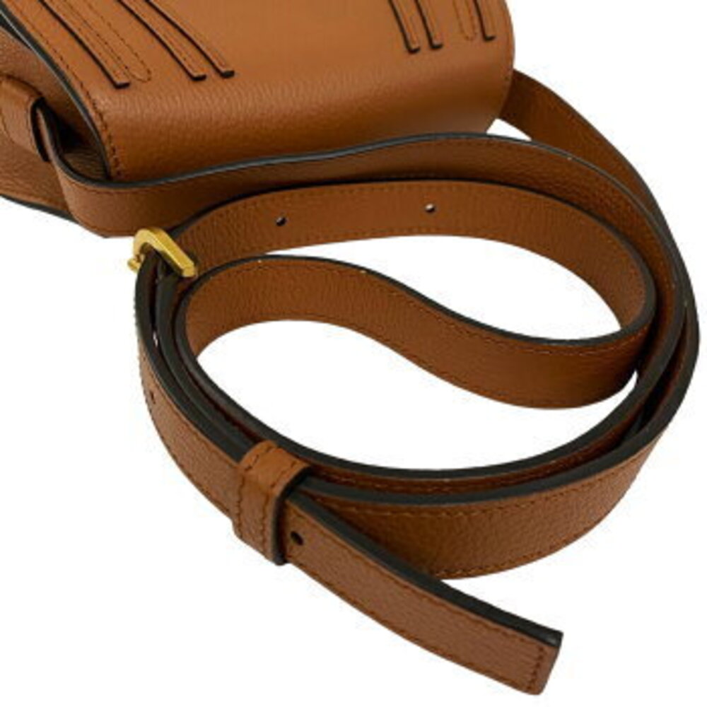 Chloe Marcie Saddle Bag Brown POTTERY - Picture 6 of 9
